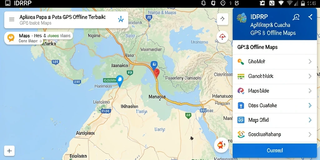 Antarmuka IDRRP menampilkan peta GPS yang informatif dan intuitif.