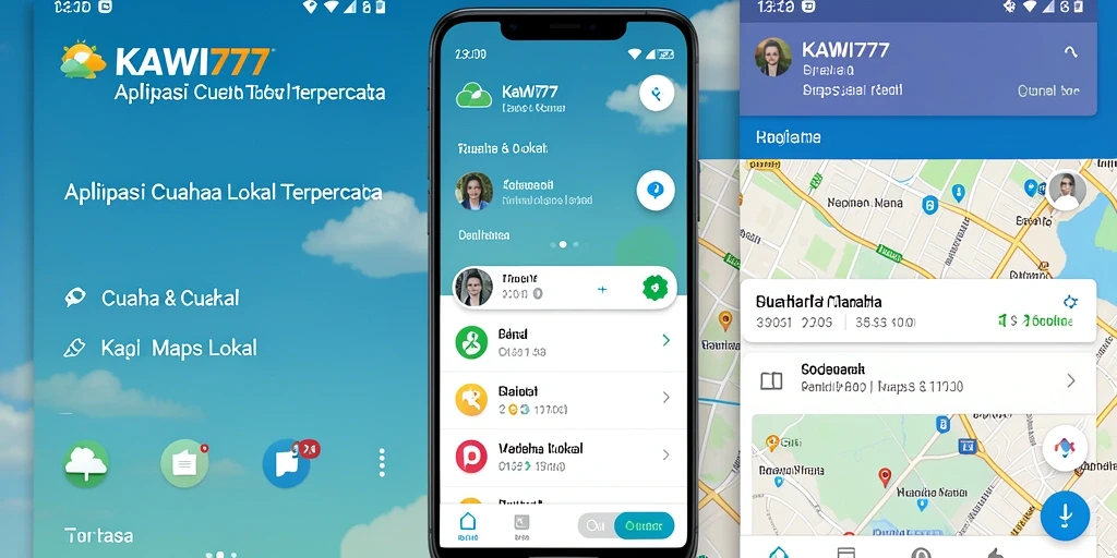 Tampilan antarmuka KAWI777 yang sederhana dan informatif.