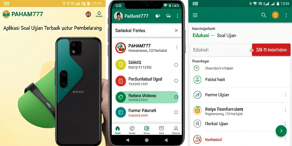 Tampilan antarmuka PAHAM777 yang intuitif untuk soal ujian.