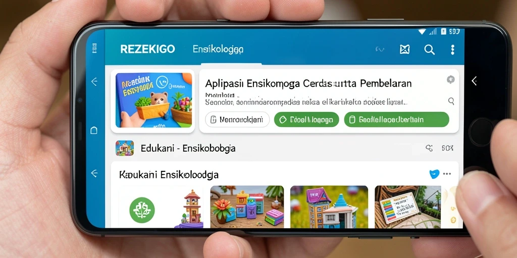 Antarmuka REZEKIGO menampilkan akses mudah ke berbagai informasi.