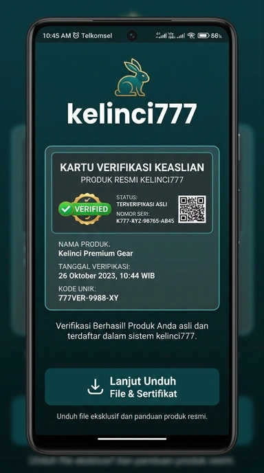 Tampilan kanal resmi kelinci777