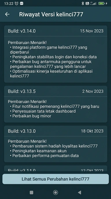 Tampilan riwayat versi kelinci777
